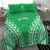 Custom Cook Islands Mitiaro Bedding Set Polynesian Tribal Tattoo