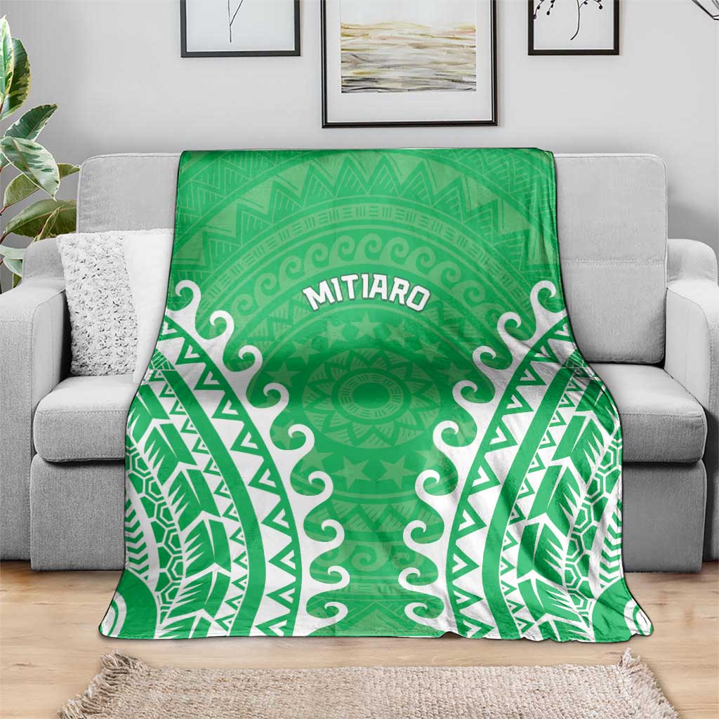 Custom Cook Islands Mitiaro Blanket Polynesian Tribal Tattoo