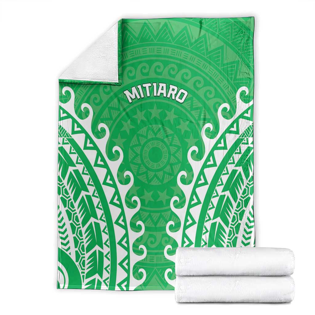 Custom Cook Islands Mitiaro Blanket Polynesian Tribal Tattoo