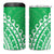 Cook Islands Mitiaro 4 in 1 Can Cooler Tumbler Polynesian Tribal Tattoo