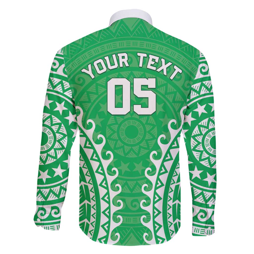 Custom Cook Islands Mitiaro Family Matching Long Sleeve Bodycon Dress and Hawaiian Shirt Polynesian Tribal Tattoo