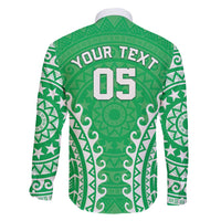 Custom Cook Islands Mitiaro Family Matching Puletasi and Hawaiian Shirt Polynesian Tribal Tattoo