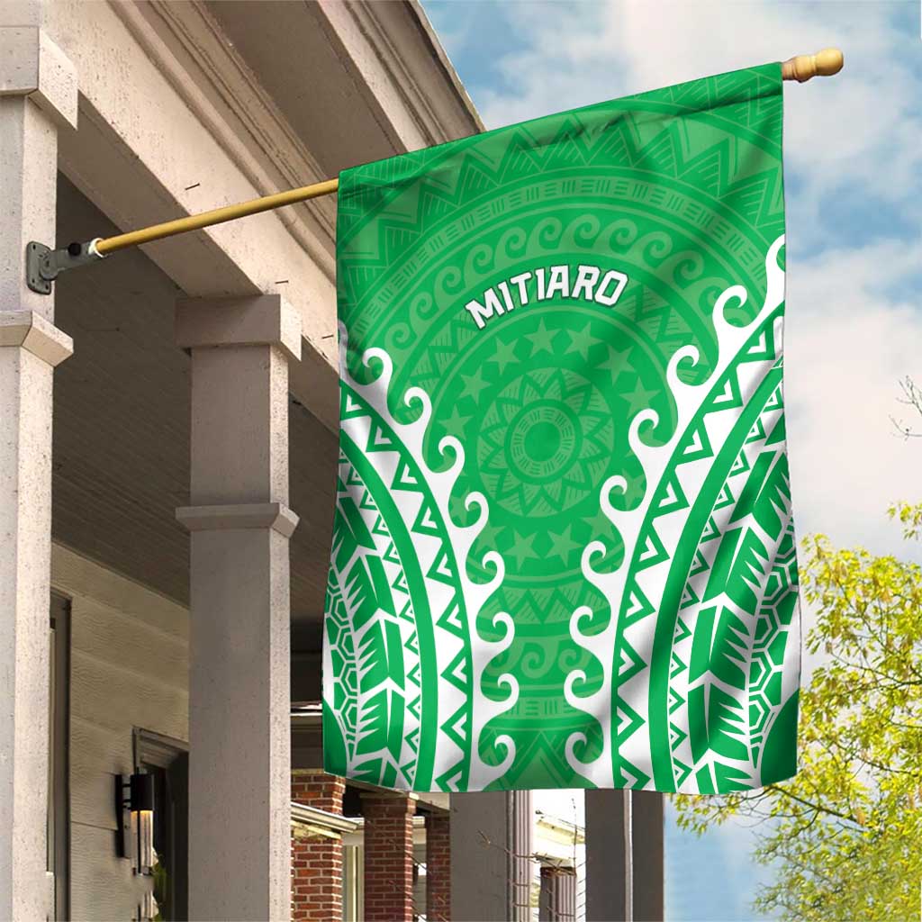 Custom Cook Islands Mitiaro Garden Flag Polynesian Tribal Tattoo