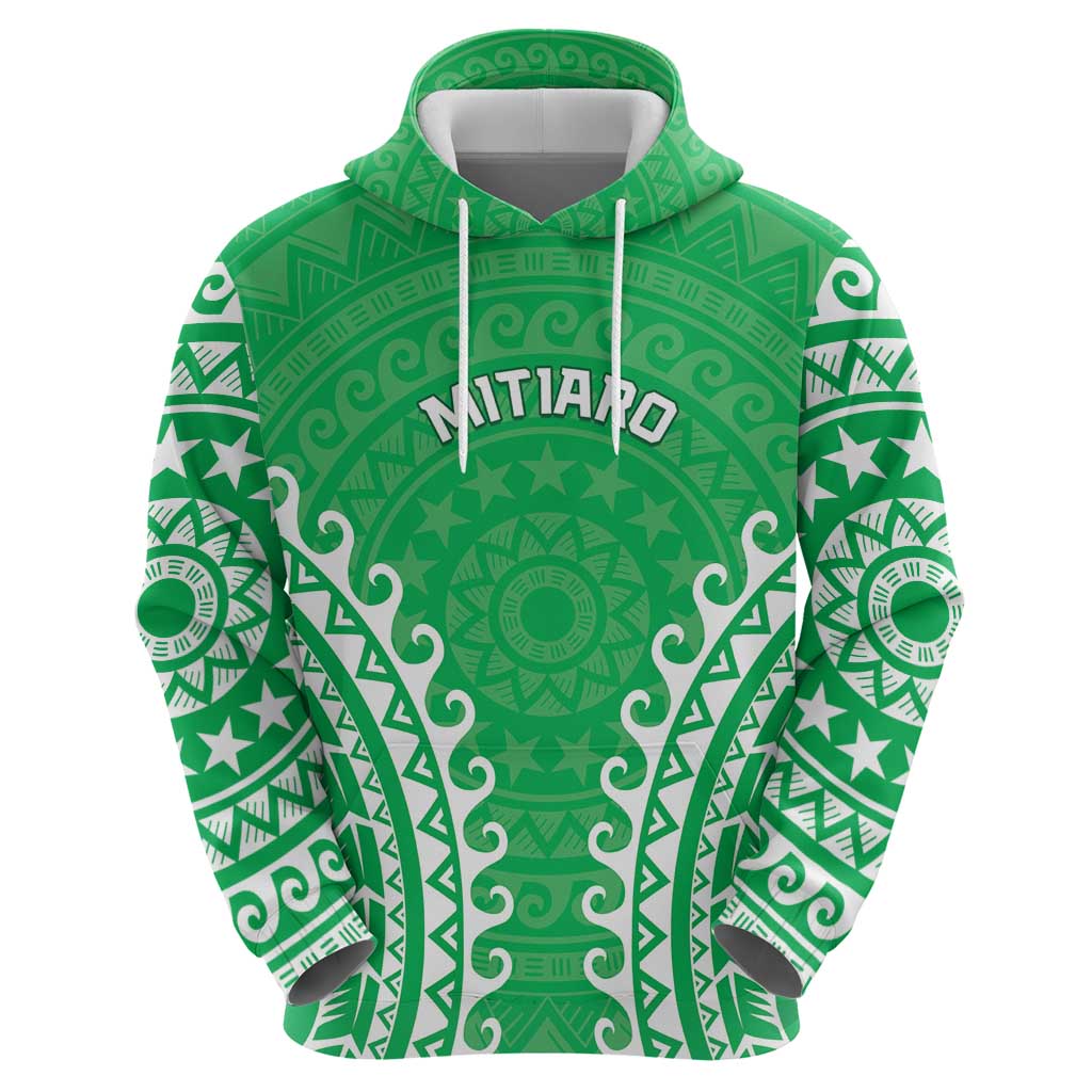 Custom Cook Islands Mitiaro Hoodie Polynesian Tribal Tattoo