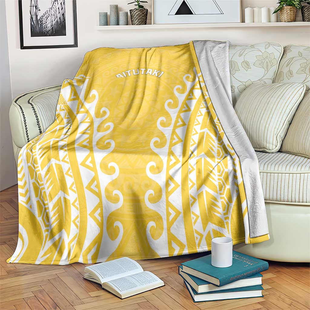 Custom Cook Islands Aitutaki Blanket Polynesian Tribal Tattoo