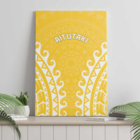 Custom Cook Islands Aitutaki Canvas Wall Art Polynesian Tribal Tattoo