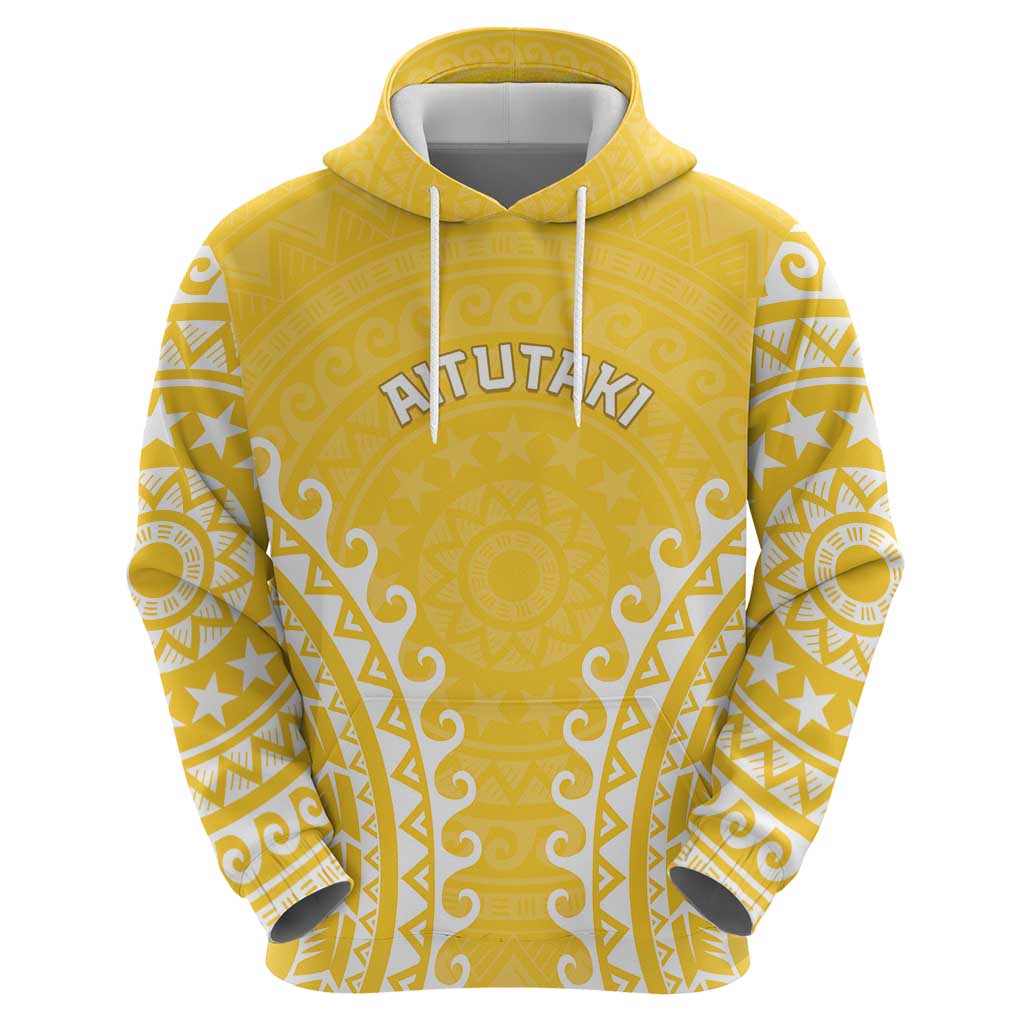 Custom Cook Islands Aitutaki Hoodie Polynesian Tribal Tattoo