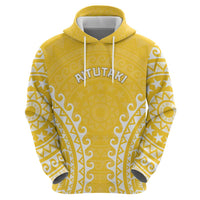 Custom Cook Islands Aitutaki Hoodie Polynesian Tribal Tattoo