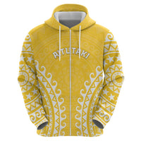 Custom Cook Islands Aitutaki Hoodie Polynesian Tribal Tattoo