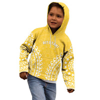 Custom Cook Islands Aitutaki Kid Hoodie Polynesian Tribal Tattoo