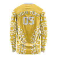 Custom Cook Islands Aitutaki Long Sleeve Shirt Polynesian Tribal Tattoo LT05 - Polynesian Pride