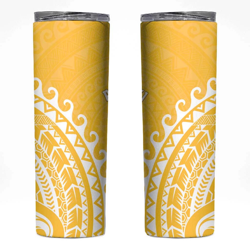Cook Islands Aitutaki Skinny Tumbler Polynesian Tribal Tattoo