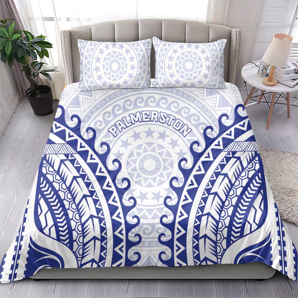 Custom Cook Islands Palmerston Bedding Set Polynesian Tribal Tattoo