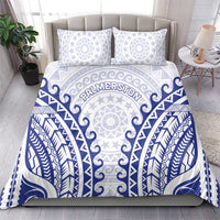 Custom Cook Islands Palmerston Bedding Set Polynesian Tribal Tattoo