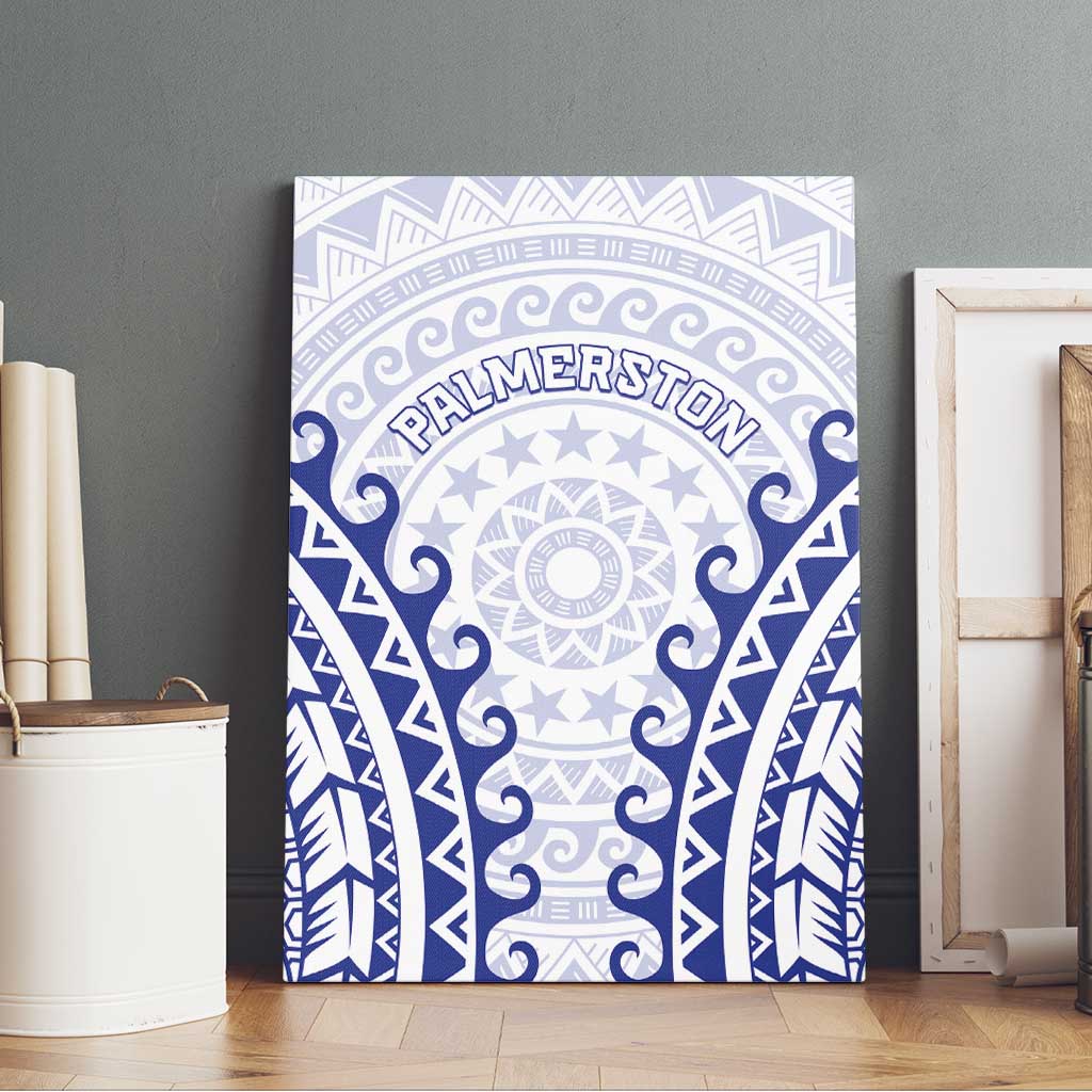 Custom Cook Islands Palmerston Canvas Wall Art Polynesian Tribal Tattoo
