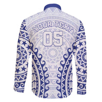 Custom Cook Islands Palmerston Family Matching Off The Shoulder Long Sleeve Dress and Hawaiian Shirt Polynesian Tribal Tattoo