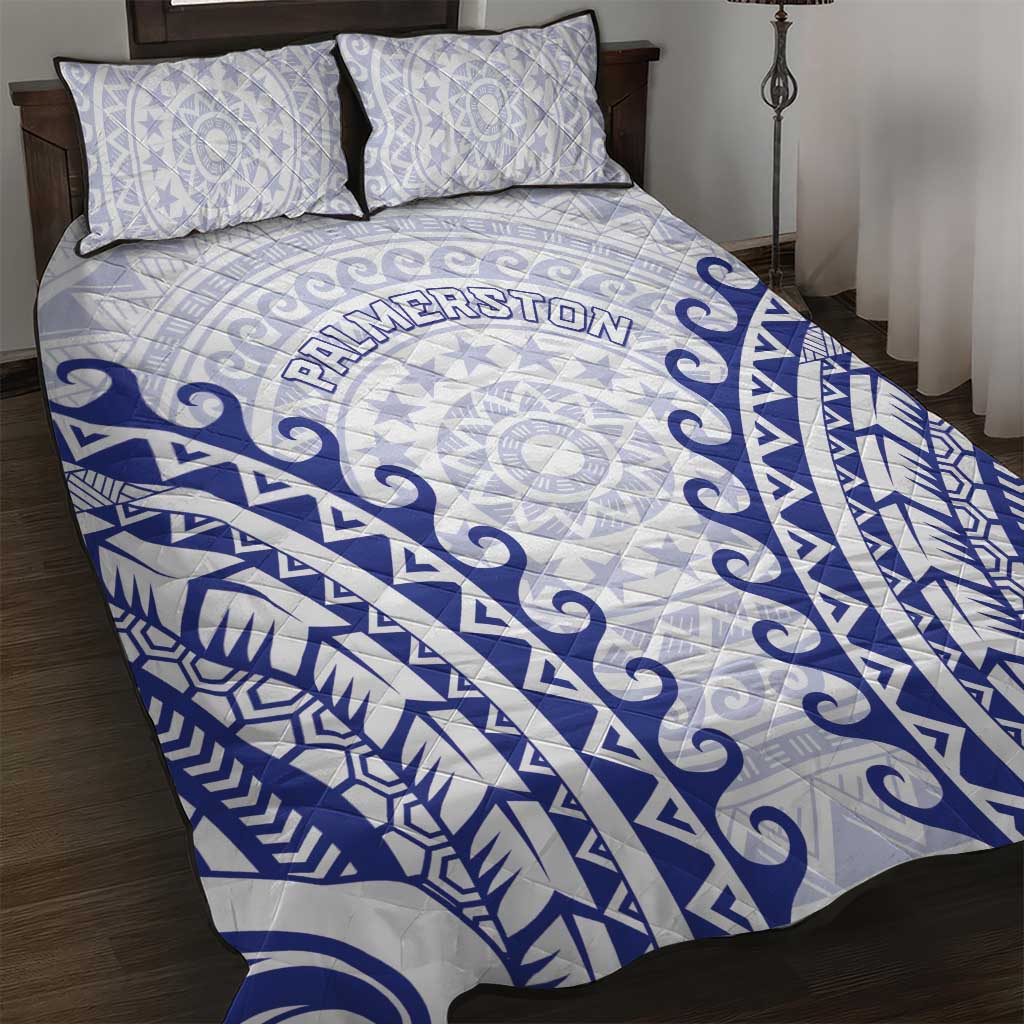 Custom Cook Islands Palmerston Quilt Bed Set Polynesian Tribal Tattoo
