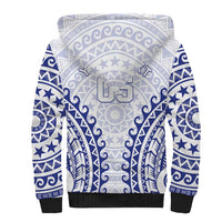 Custom Cook Islands Palmerston Sherpa Hoodie Polynesian Tribal Tattoo