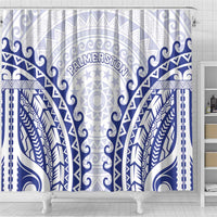 Custom Cook Islands Palmerston Shower Curtain Polynesian Tribal Tattoo