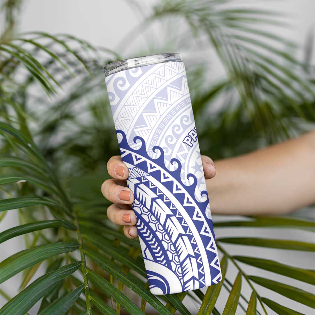 Cook Islands Palmerston Skinny Tumbler Polynesian Tribal Tattoo