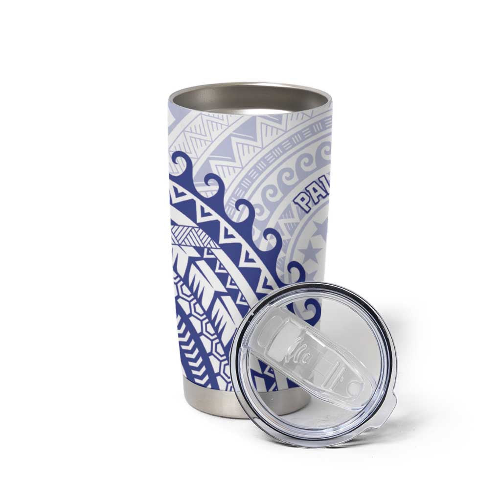 Cook Islands Palmerston Tumbler Cup Polynesian Tribal Tattoo