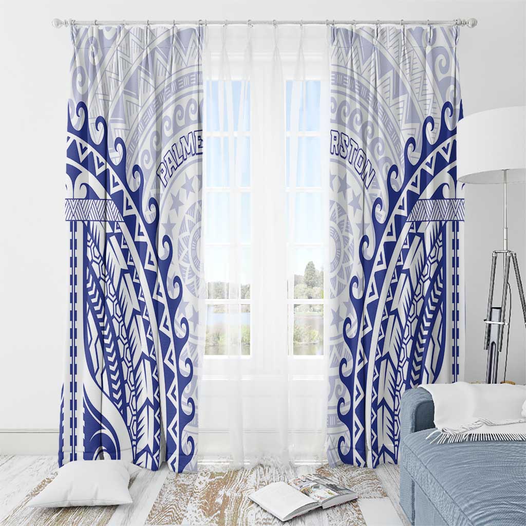 Custom Cook Islands Palmerston Window Curtain Polynesian Tribal Tattoo