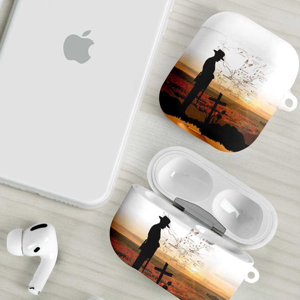 Australia And New Zealand ANZAC Day AirPods Case Battle Of Beersheba LT05 - Polynesian Pride