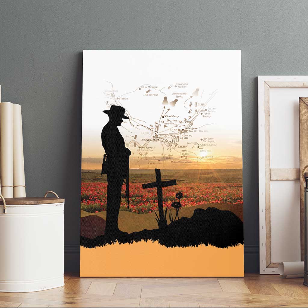 Australia And New Zealand ANZAC Day Canvas Wall Art Battle Of Beersheba