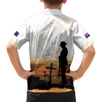 Australia And New Zealand ANZAC Day Family Matching Tank Maxi Dress and Hawaiian Shirt Battle Of Beersheba LT05 - Polynesian Pride