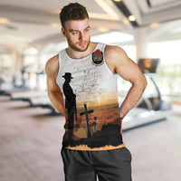 Australia And New Zealand ANZAC Day Men Tank Top Battle Of Beersheba LT05 Beige - Polynesian Pride