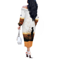 Australia And New Zealand ANZAC Day Off The Shoulder Long Sleeve Dress Battle Of Beersheba
