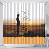 Australia And New Zealand ANZAC Day Shower Curtain Battle Of Beersheba LT05 - Polynesian Pride