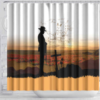 Australia And New Zealand ANZAC Day Shower Curtain Battle Of Beersheba LT05 - Polynesian Pride