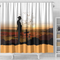 Australia And New Zealand ANZAC Day Shower Curtain Battle Of Beersheba LT05 - Polynesian Pride