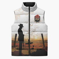 Australia And New Zealand ANZAC Day Sleeveless Puffer Jacket Battle Of Beersheba