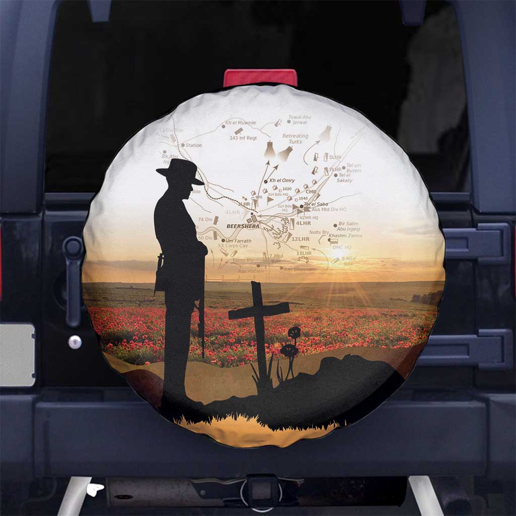Australia And New Zealand ANZAC Day Spare Tire Cover Battle Of Beersheba
