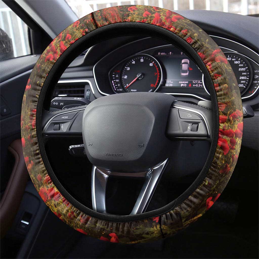 Australia And New Zealand ANZAC Day Steering Wheel Cover Battle Of Beersheba LT05 - Polynesian Pride