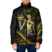 Filipinos Lapu Lapu Hero Padded Jacket Gold Polynesian Tribal Tattoo