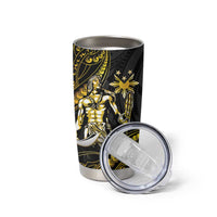 Filipinos Lapu Lapu Hero Tumbler Cup Gold Polynesian Tribal Tattoo