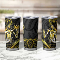 Filipinos Lapu Lapu Hero Tumbler Cup Gold Polynesian Tribal Tattoo