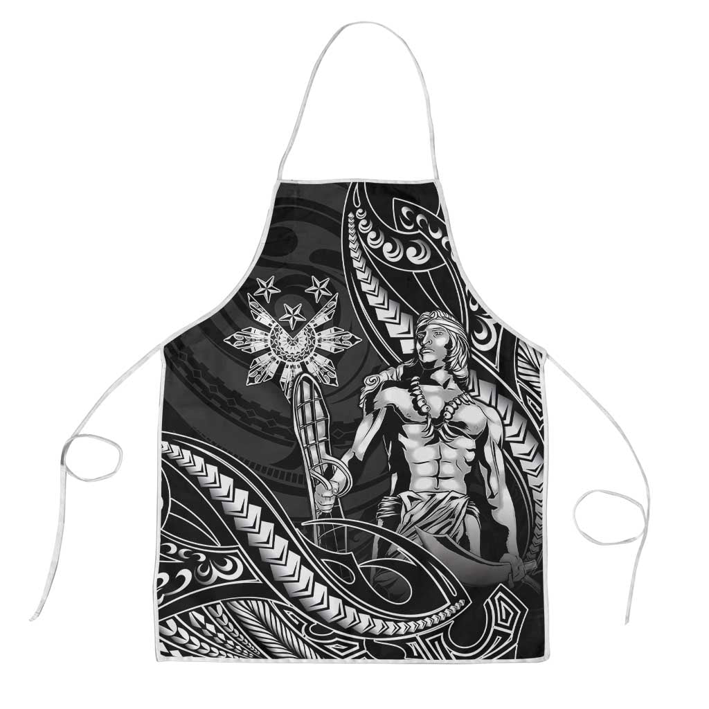 Filipinos Lapu Lapu Hero Apron Black Polynesian Tribal Tattoo