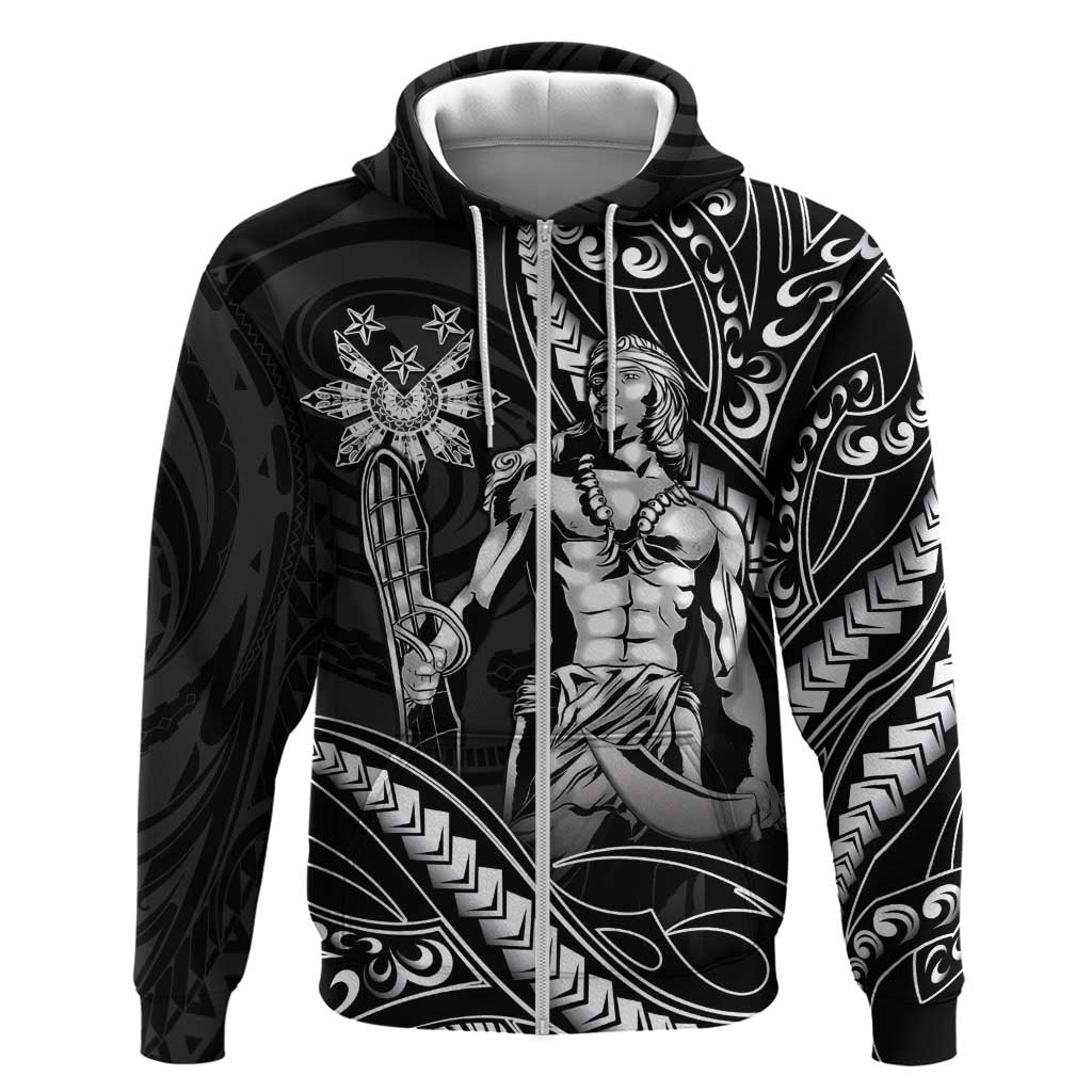 Filipinos Lapu Lapu Hero Hoodie Black Polynesian Tribal Tattoo