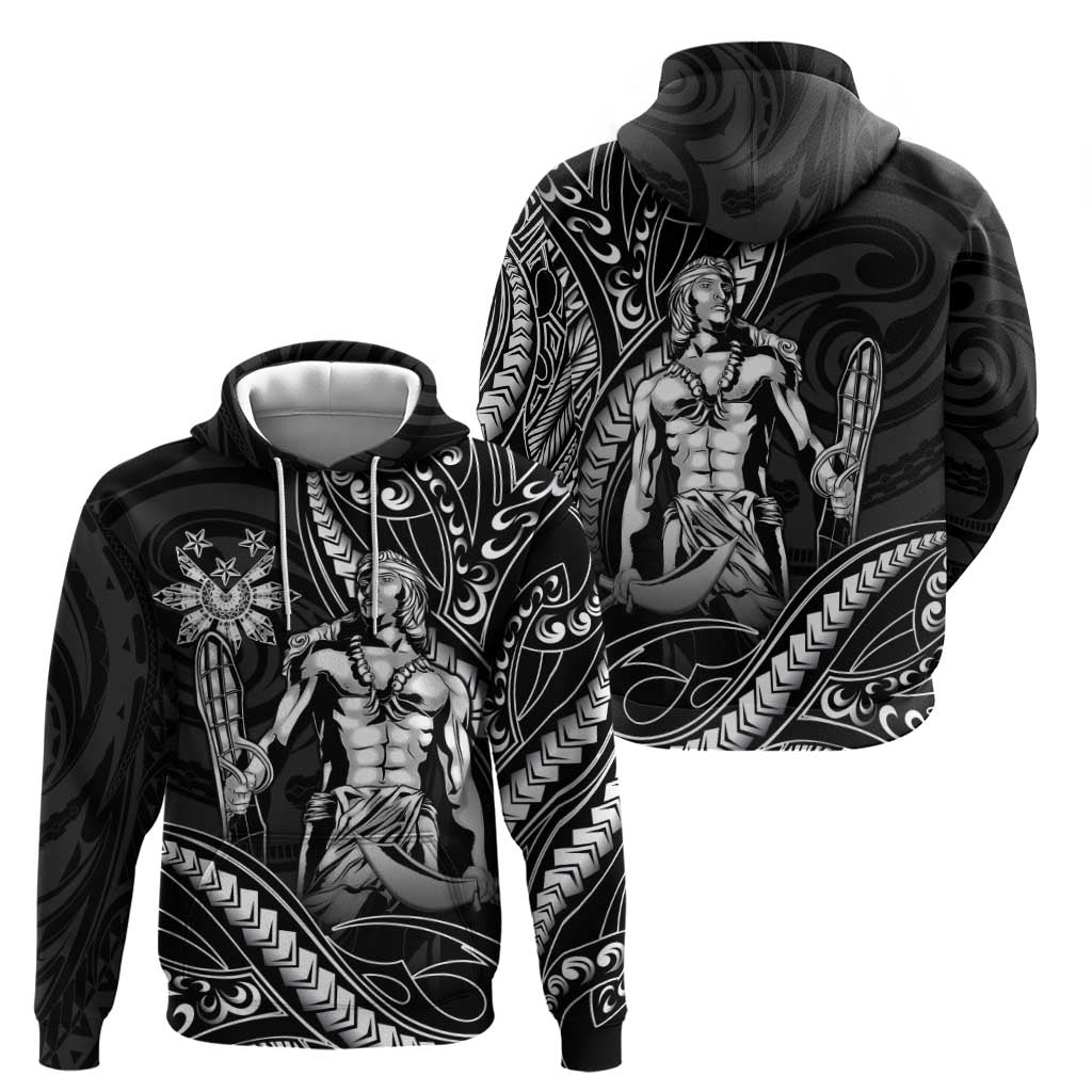 Filipinos Lapu Lapu Hero Hoodie Black Polynesian Tribal Tattoo