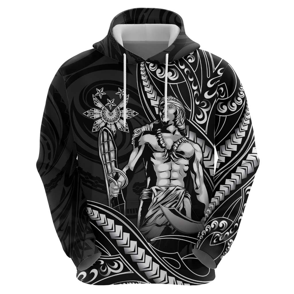 Filipinos Lapu Lapu Hero Hoodie Black Polynesian Tribal Tattoo
