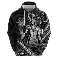 Filipinos Lapu Lapu Hero Hoodie Black Polynesian Tribal Tattoo