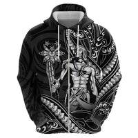 Filipinos Lapu Lapu Hero Hoodie Black Polynesian Tribal Tattoo