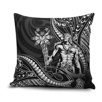 Filipinos Lapu Lapu Hero Pillow Cover Black Polynesian Tribal Tattoo