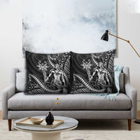 Filipinos Lapu Lapu Hero Pillow Cover Black Polynesian Tribal Tattoo