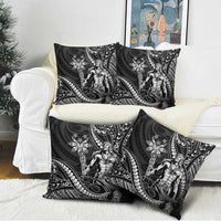 Filipinos Lapu Lapu Hero Pillow Cover Black Polynesian Tribal Tattoo