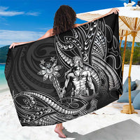 Filipinos Lapu Lapu Hero Sarong Black Polynesian Tribal Tattoo LT05 One Size 44 x 66 inches Black - Polynesian Pride